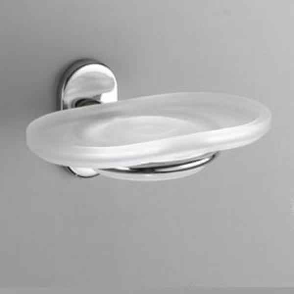 Colombo Design Bart Мыльница подвесная со стеклянной чашей, латунь, цвет: chrome B2201