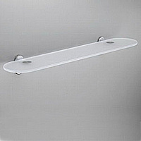 Colombo Design Bart Полочка стеклянная 60x13,5 см, подвесная, стекло матовое, цвет: chrome B2216