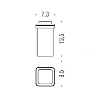 Colombo Design BasicQ Стакан для ванной запасной, матовое стекло, цвет: white B3752-VAN