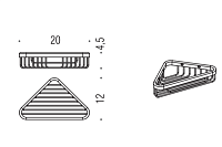 Colombo Design Basic Угловая металлическая полочка, подвесная, цвет: chrome B2732.CR