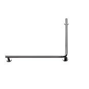 Colombo Design Complementi Поручень для инвалидов, с держателем для т/б, цвет: chrome B9732.CR