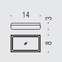 Colombo Design Forever Мыльница настольная со стеклянной чашей, латунь, цвет: chrome B2940.CR-VAN