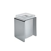 Colombo Design Forever Стакан настольный, матовое стекло, латунь, цвет: chrome B2941.CR-VAN