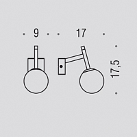 Colombo Design Gallery Светильник для зеркала, цвет: хром B1320