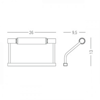 Colombo Design Gallery Светильник для зеркала, цвет: хром B1390