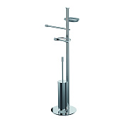 Colombo Design Isole Piantane Напольная стойка h89 см, с туалетным ёршиком, цвет: хром B9413N.CR