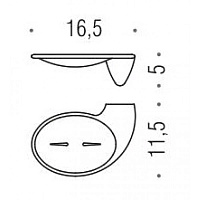 Colombo Design Khala Мыльница подвесная, латунь, цвет: chrome B1801.CR