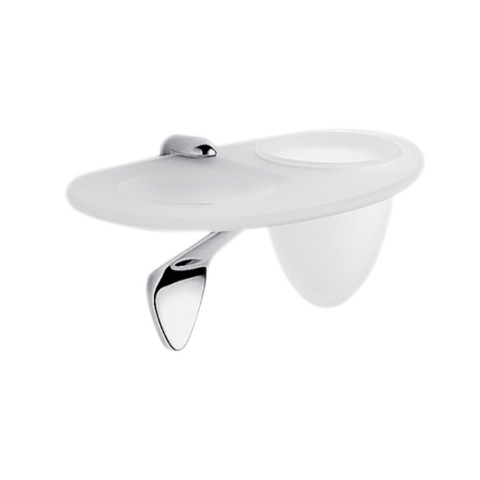 Colombo Design Khala Мыльница подвесная со стеклянной чашей, латунь, цвет: chrome B1804