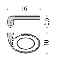 Colombo Design Link Мыльница, запасная часть, без держателя, латунь, цвет: white B2451-VAN