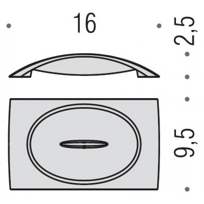 Colombo Design Link Мыльница настольная, латунь, цвет: chrome B2440.CR