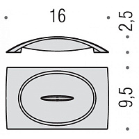 Colombo Design Link Мыльница настольная, латунь, цвет: chrome B2440.CR