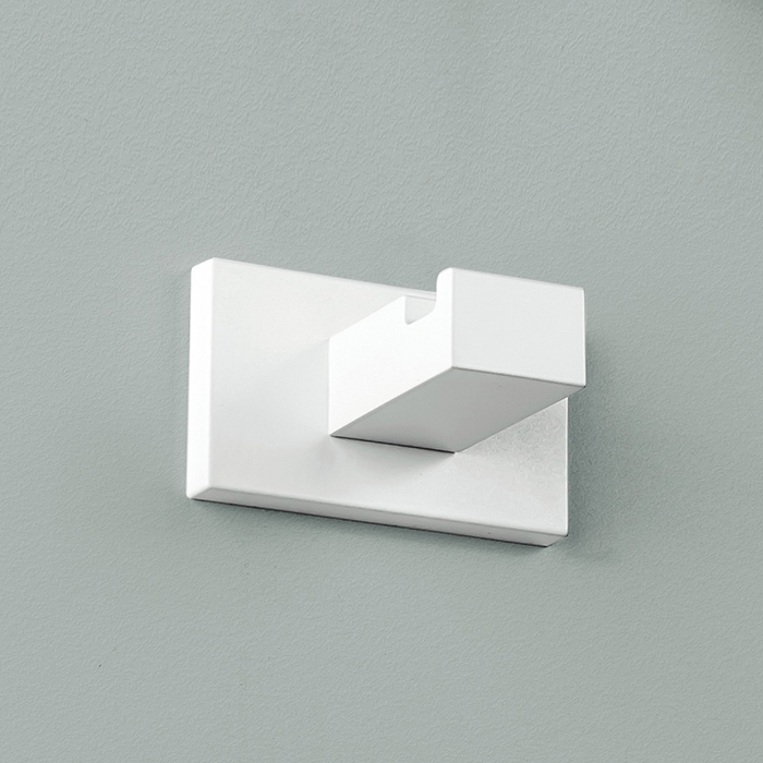 Colombo Design Look Крючок для полотенец, подвесной, одинарный, цвет: matt white BLC27.BM