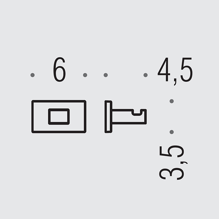 Colombo Design Look Крючок для полотенец, подвесной, одинарный, цвет: matt white BLC27.BM