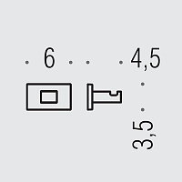 Colombo Design Look Крючок для полотенец, подвесной, одинарный, цвет: matt white BLC27.BM