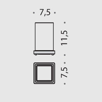 Colombo Design Look Стакан для ванной запасной, матовое стекло, цвет: white B1652-VAN