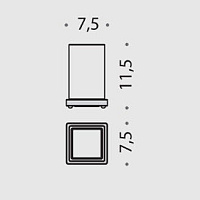 Colombo Design Look Стакан для ванной запасной, матовое стекло, цвет: white B1652-VAN