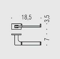 Colombo Design Look Держатель туалетной бумаги подвесной, открытый, цвет: matt white B1608.BM