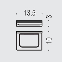 Colombo Design Look Мыльница подвесная со стеклянной чашей, латунь, цвет: chrome B1601.RRO