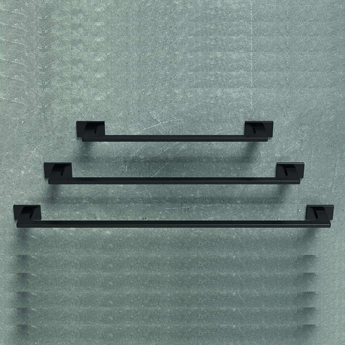 Colombo Design Look Полотенцедержатель 57 см, подвесной, цвет: matt black B1610.NM