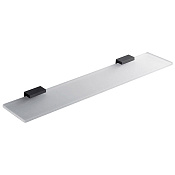 Colombo Design Look Полочка стеклянная 60x13 см, подвесная, стекло матовое, цвет: matt black B1616.NM-VAN