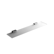 Colombo Design Look Полочка стеклянная 60x12 см, подвесная, стекло матовое, цвет: chrome B1661-VAN