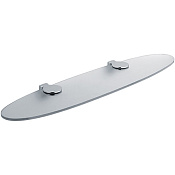 Colombo Design Luna Полочка стеклянная 72x17,5 см, подвесная, цвет: chrome B0130