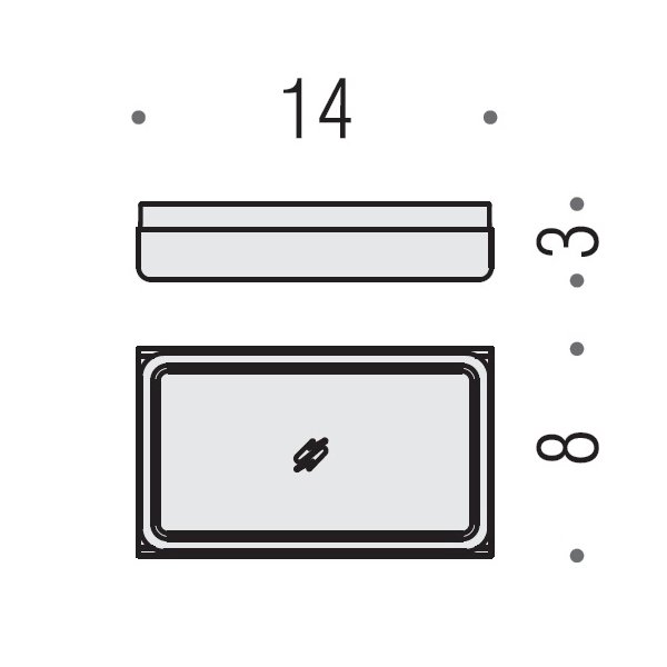 Colombo Design Over Мыльница настольная со стеклянной чашей, латунь, цвет: stainless steel B7040.SS-VAN