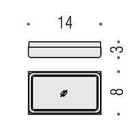 Colombo Design Over Мыльница настольная со стеклянной чашей, латунь, цвет: stainless steel B7040.SS-VAN