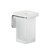 Colombo Design Over Стакан подвесной, матовое стекло, латунь, цвет: stainless steel B7002.SS-VAN