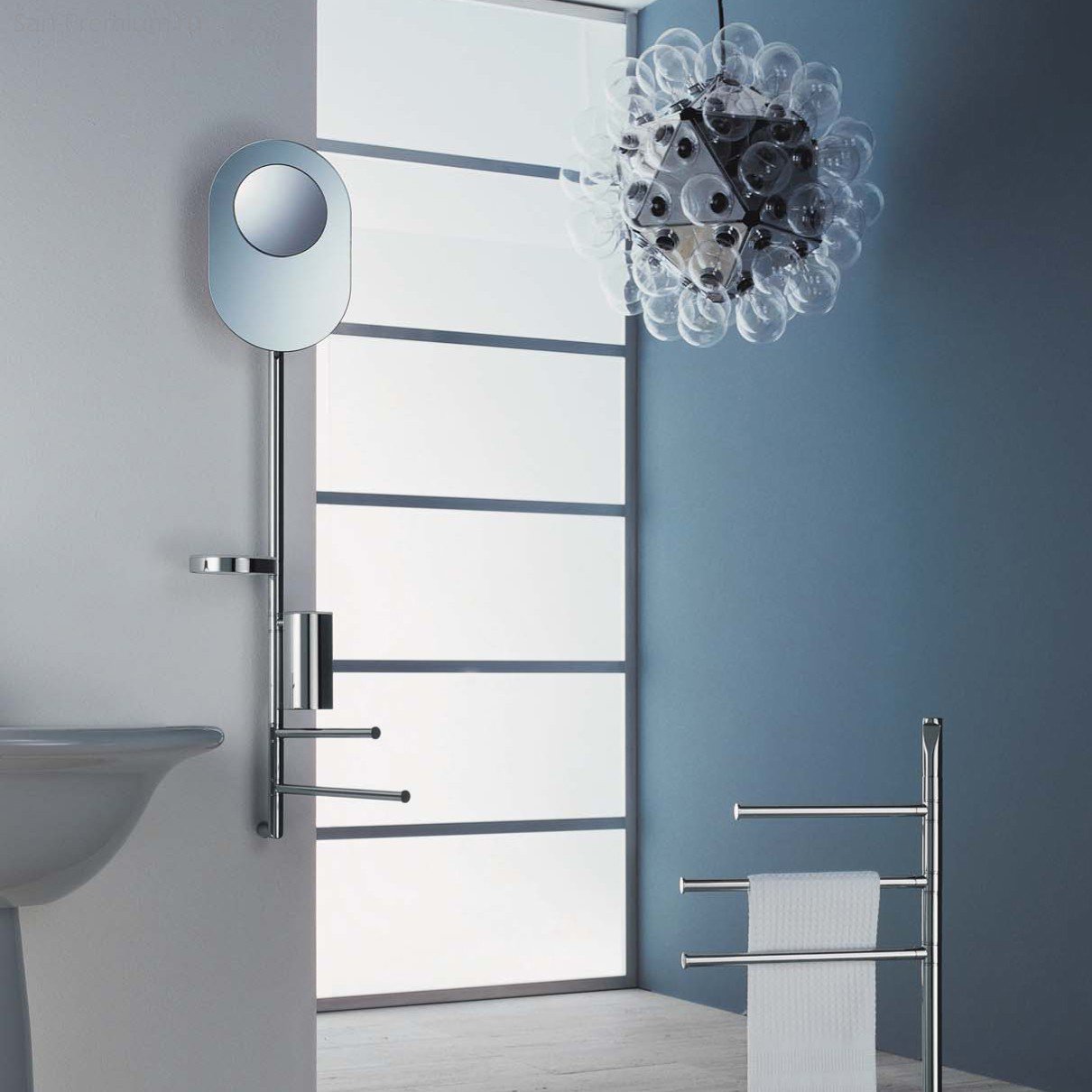 Colombo Design Planets Подвесная стойка с аксессуарами, цвет: хром B9820