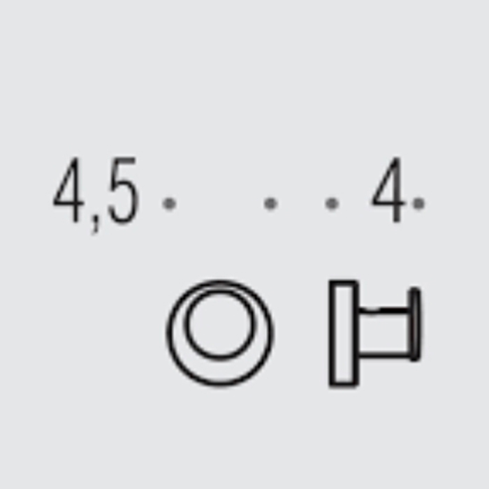 Colombo Design Plus Крючок для полотенец, подвесной, цвет: matt gold W4917.OM