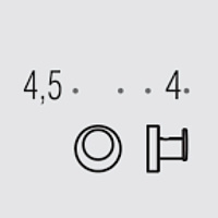 Colombo Design Plus Крючок для полотенец, подвесной, цвет: matt gold W4917.OM