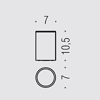 Colombo Design Plus Стакан настольный, матовое стекло, латунь, цвет: matt black W4941.NM