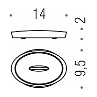 Colombo Design Plus Мыльница настольная, латунь, цвет: matt gold W4940.OM