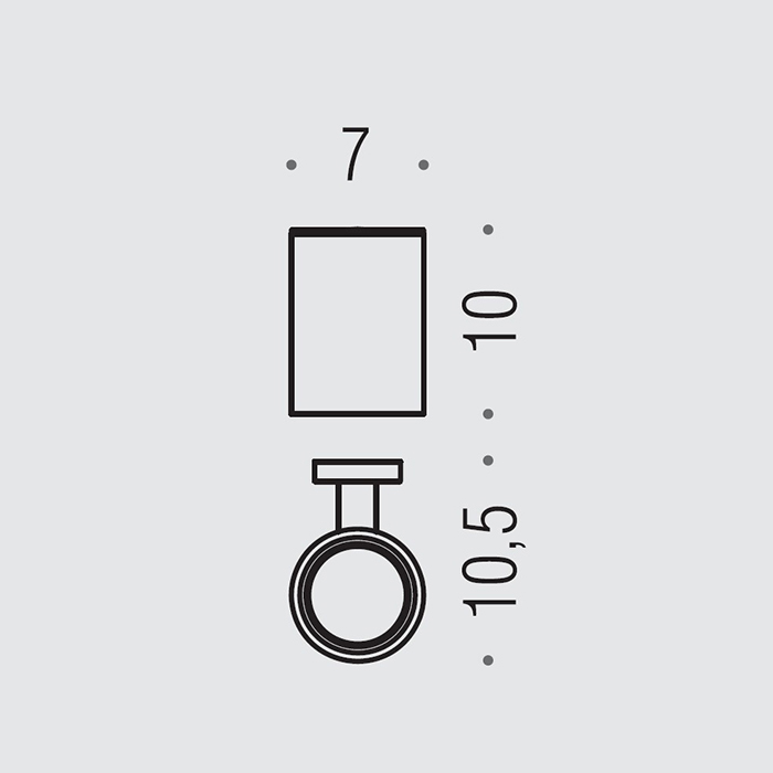 Colombo Design Plus Стакан подвесной, матовое стекло, латунь, цвет: matt gold W4902.OM