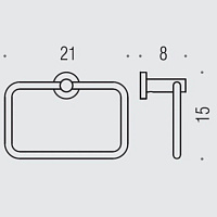 Colombo Design Plus Полотенцедержатель-кольцо, цвет: matt gold W4931.OM