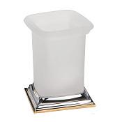 Colombo Design Portofino Стакан настольный, матовое стекло, латунь, цвет: HPS Gold B3241.CR2-VAN