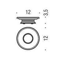 Colombo Design Positano Мыльница настольная со стеклянной чашей, латунь, цвет: chrome B3640.CR-VAN