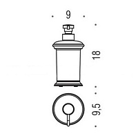 Colombo Design Positano Дозатор для жидкого мыла настольный, стеклянная колба, цвет: chrome B9327.CR-VAN