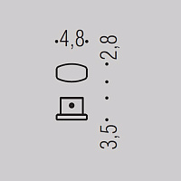 Colombo Design Trenta Крючок для полотенец, подвесной, цвет: matt black BPT17.NM