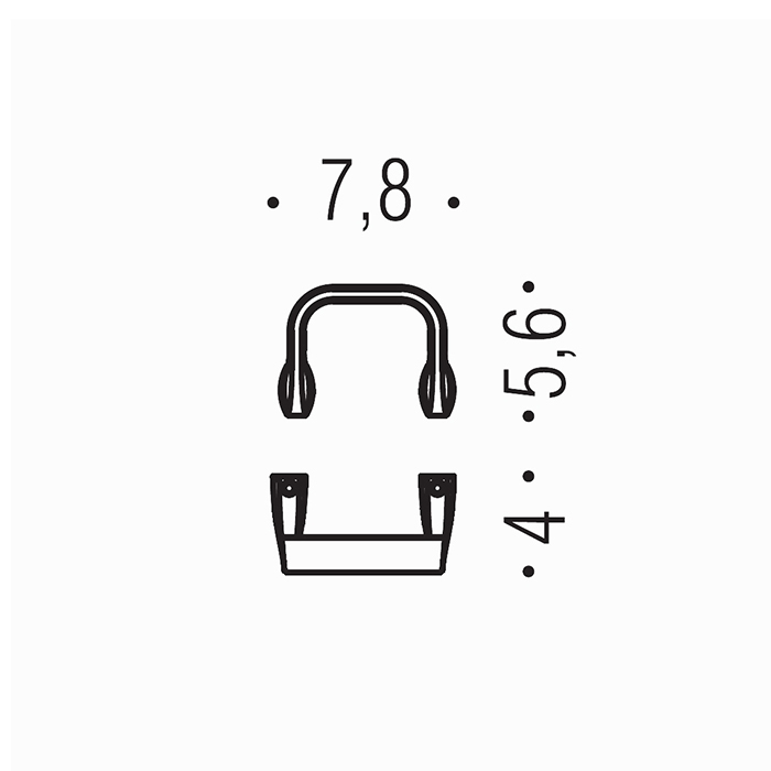 Colombo Design Trenta Крючок для полотенец, подвесной, цвет: chrome BPT27.CR