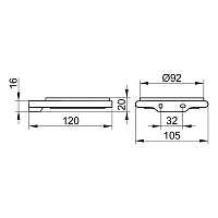 Keuco Edition 400 Мыльница хрустальная, запасная, цвет: хром 11555 009000