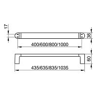 Keuco Elegance Полотенцедержатель 100 см, цвет: хром 11601 011000