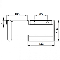 Keuco Plan Держатель для туалетной бумаги, цвет: хром 14973 010000