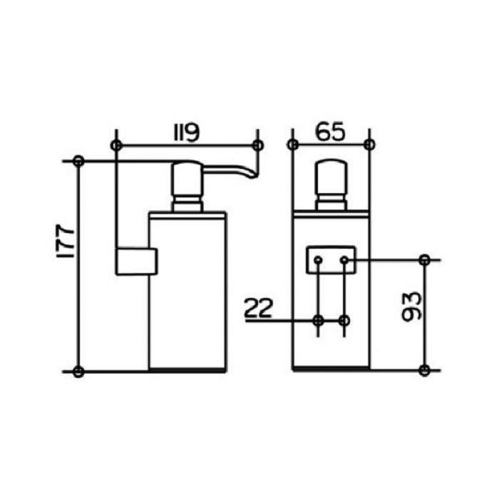 Keuco Plan Дозатор жидкого мыла подвесной, цвет: хром 14953 010100