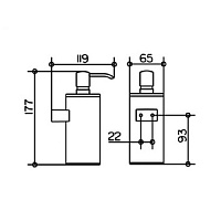 Keuco Plan Дозатор жидкого мыла подвесной, цвет: хром 14953 010100