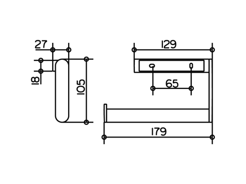 Keuco Plan Полотенцедержатель, цвет: хром 14922 010000