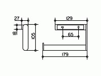 Keuco Plan Полотенцедержатель, цвет: хром 14922 010000