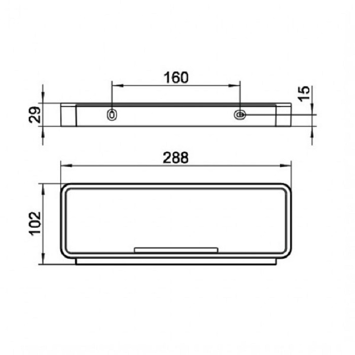Keuco Plan Корзинка для мыла, подвесная, цвет: хром 14958 010051