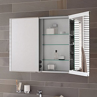 Keuco Royal Match Зеркальный шкаф с подсветкой 65х70хh16 cм. 12801 171301